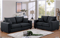 Black 2-Pc Sofa Set