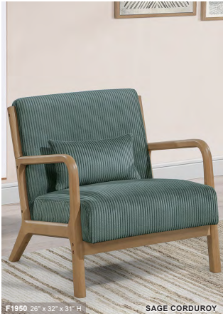Sage Corduroy Chair