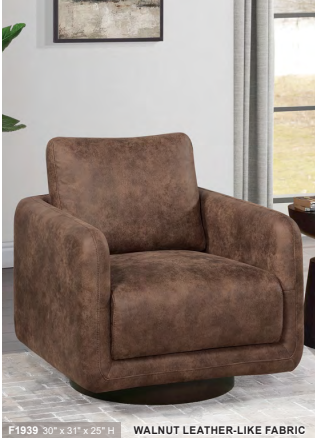 Walnut Leather-Like Fabric
