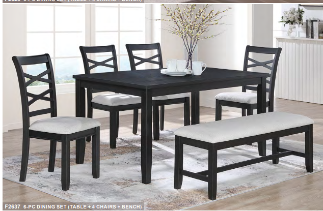 Upholstered Cushion 6-Pc Set