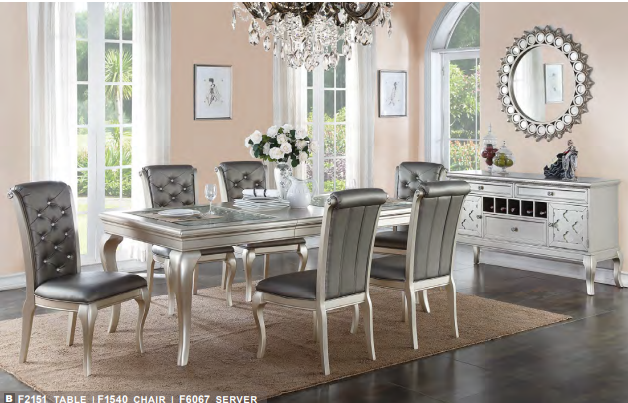 Solid Wood & Veneer Formal Dinning Table