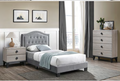 Gray Velvet General Bed Set